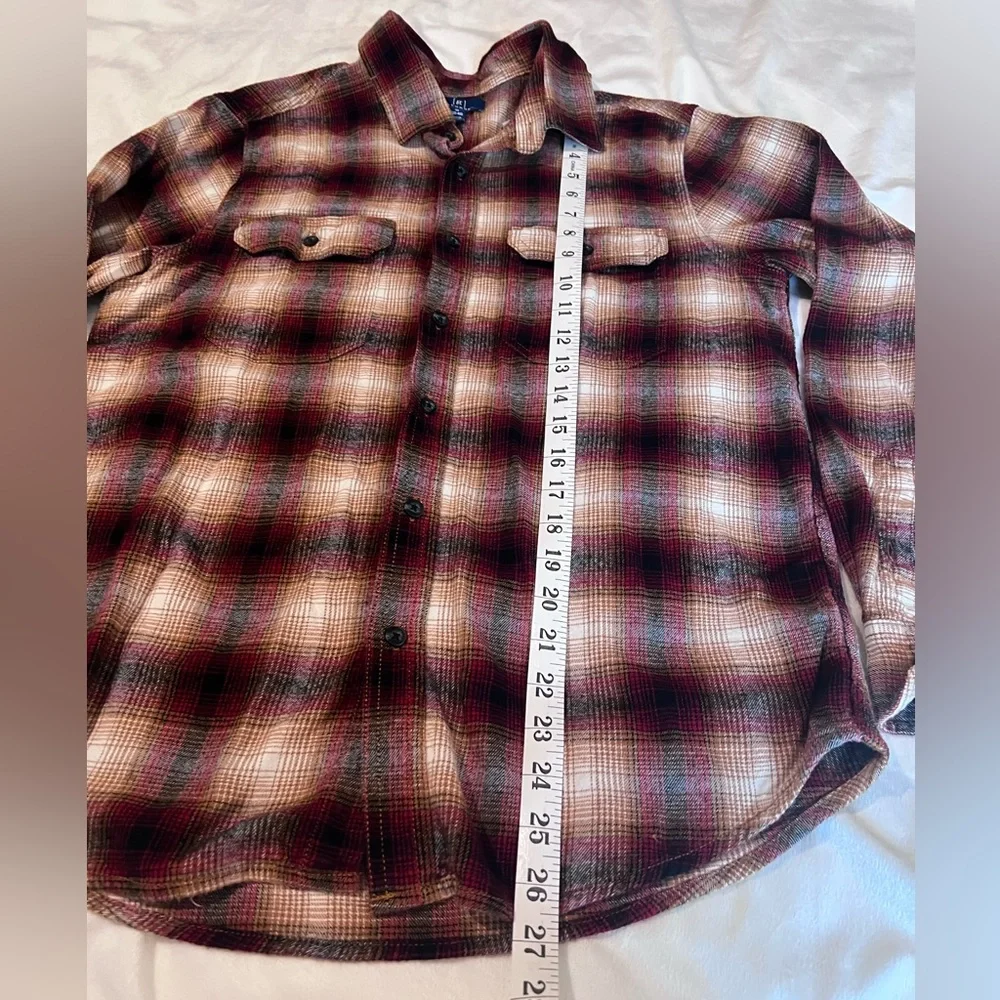 Lot -Casual Button Down Shirts - Blue, Red, Purple Plaid - Picture 11 of 16